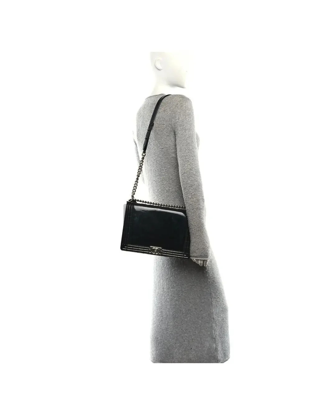 Chanel Patent Medium Boy Reverso Flap #270085C18B